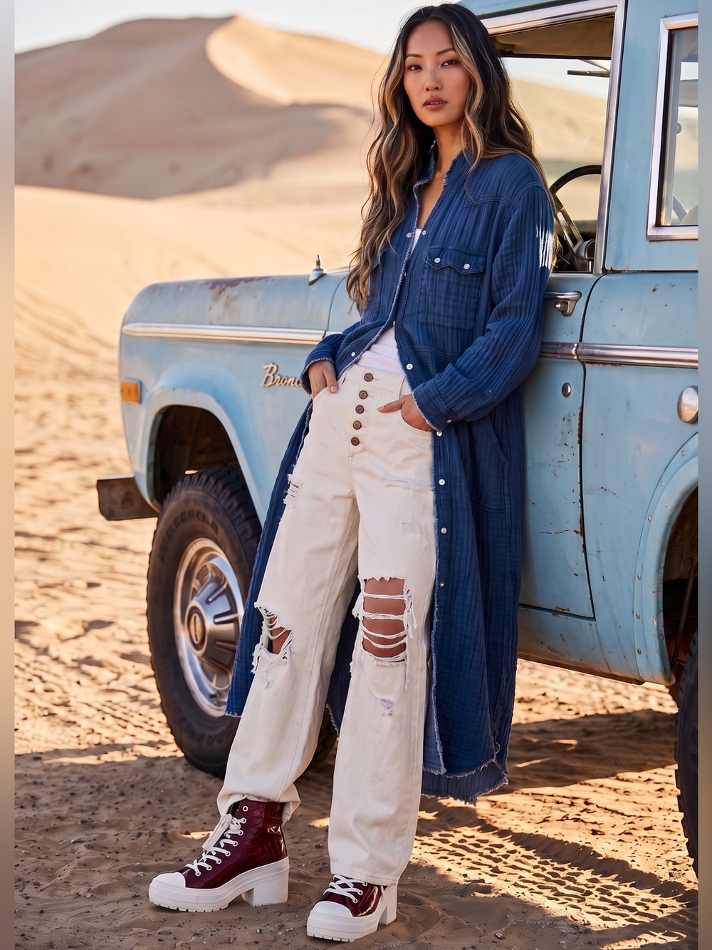 Free People Cinderlla Story Oversized Shirtdress Festival/Western Pocket Maxi
